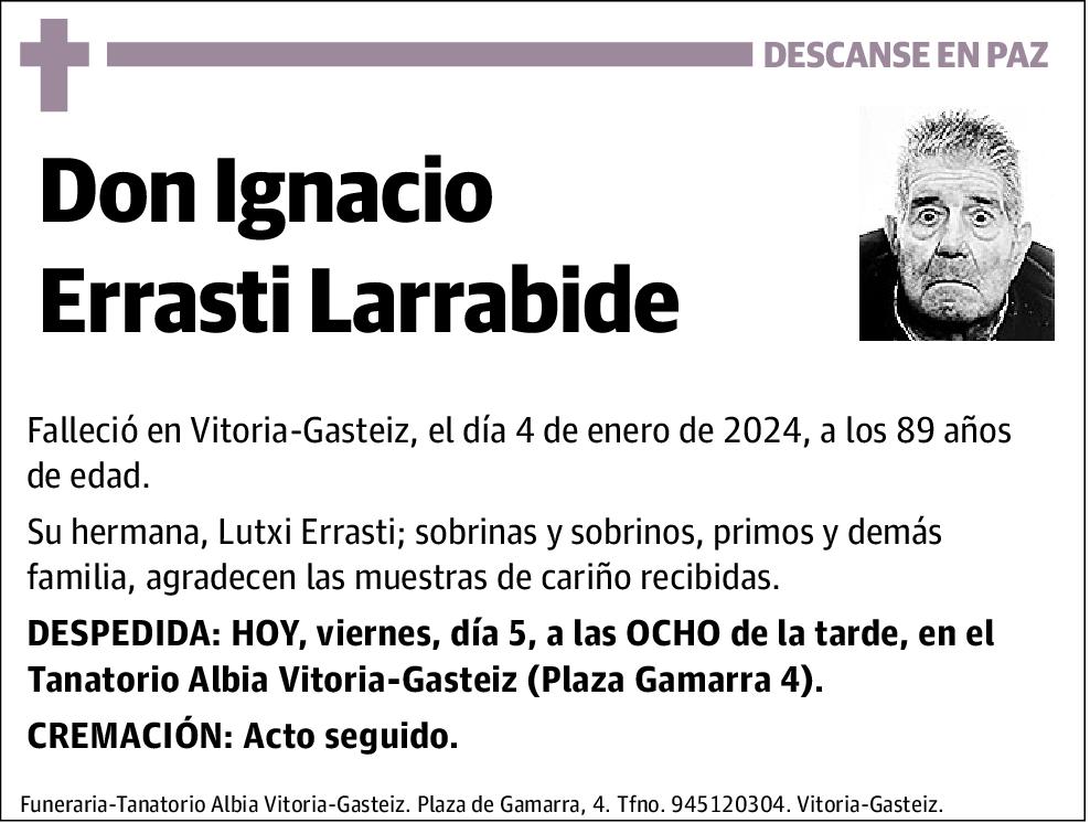 Ignacio Errasti Larrabide