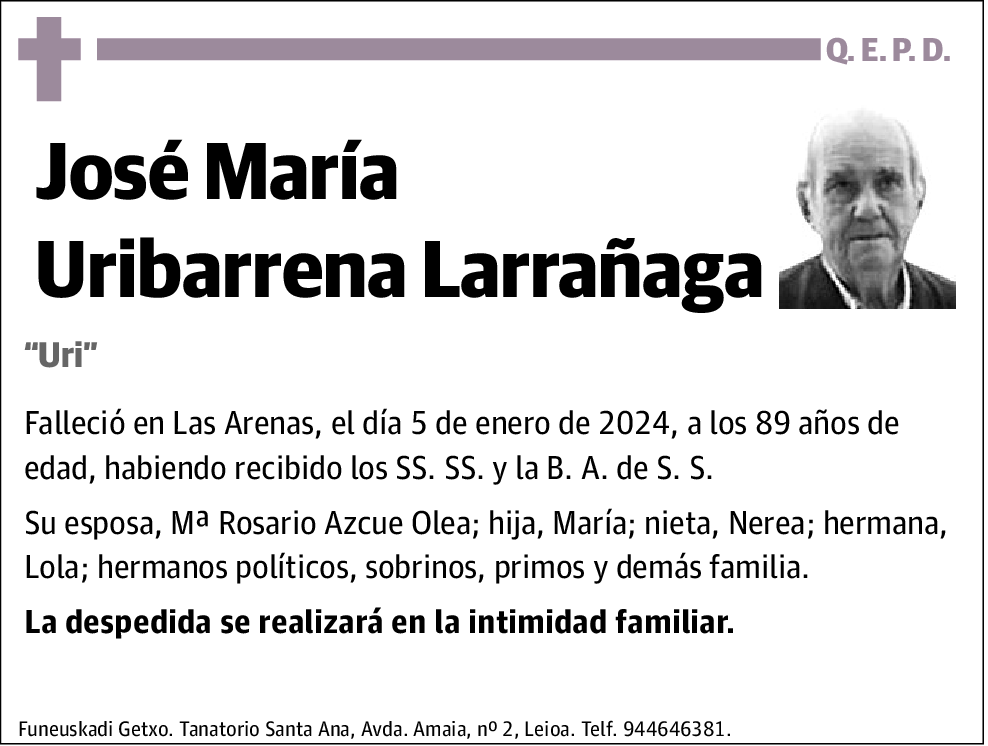 José María Uribarrena Larrañaga