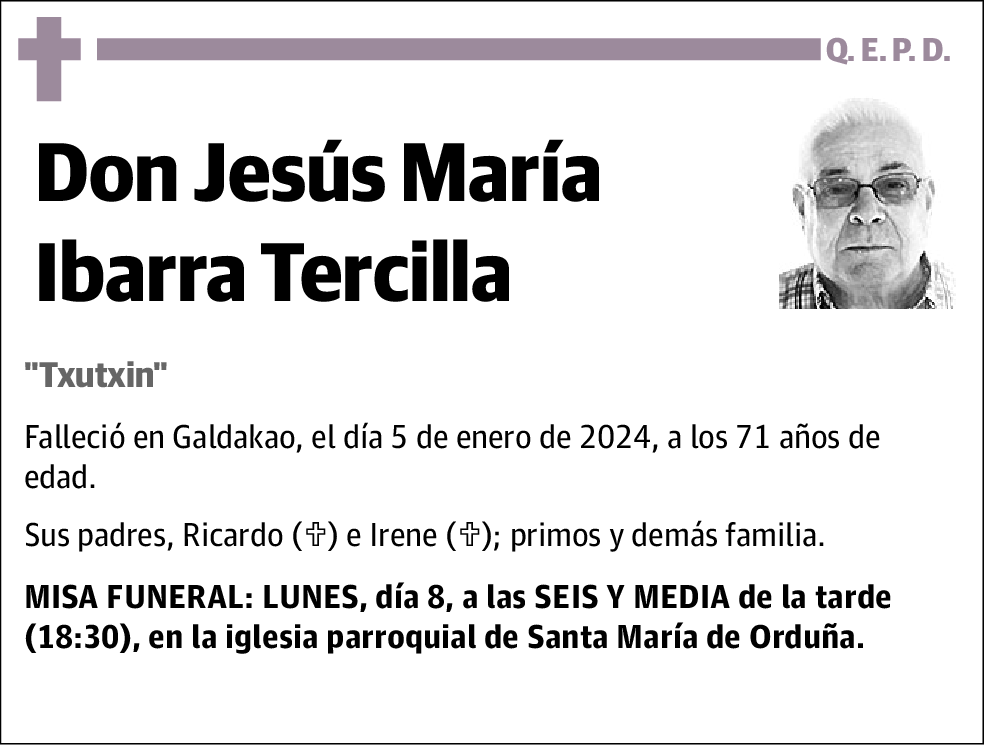 Jesús María Ibarra Tercilla