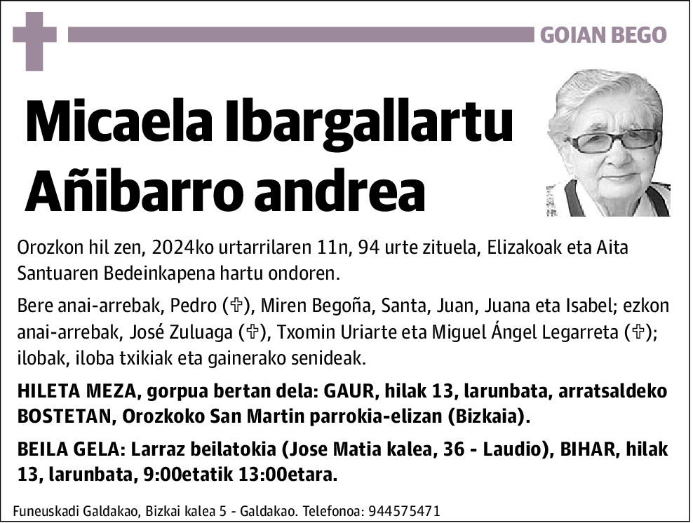 Micaela Ibargallartu Añibarro