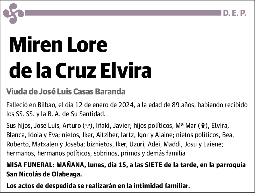 Miren Lore De La Cruz Elvira
