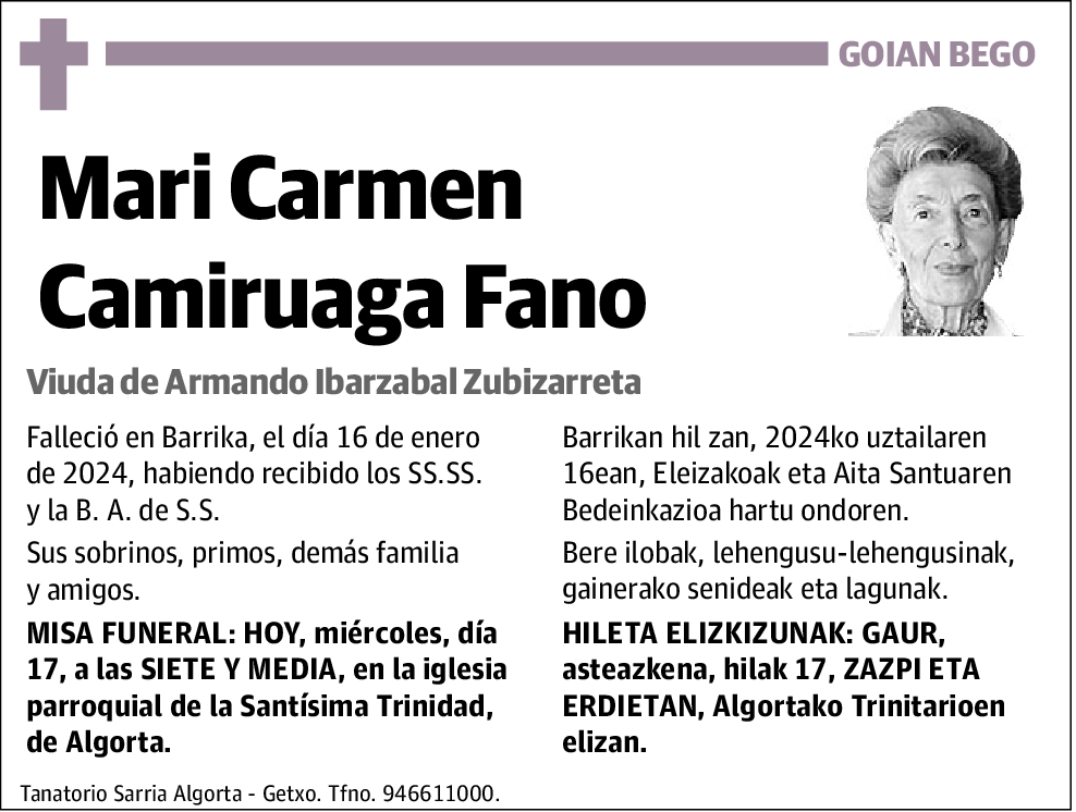 Mari Carmen Camiruaga Fano