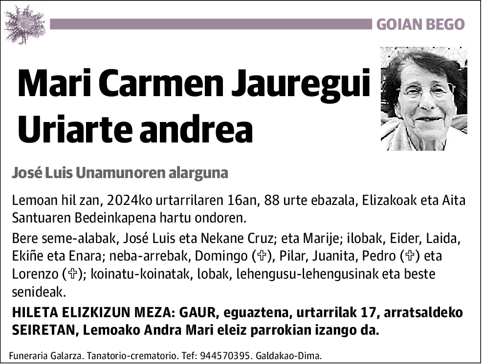 Mari Carmen Jauregui Uriarte