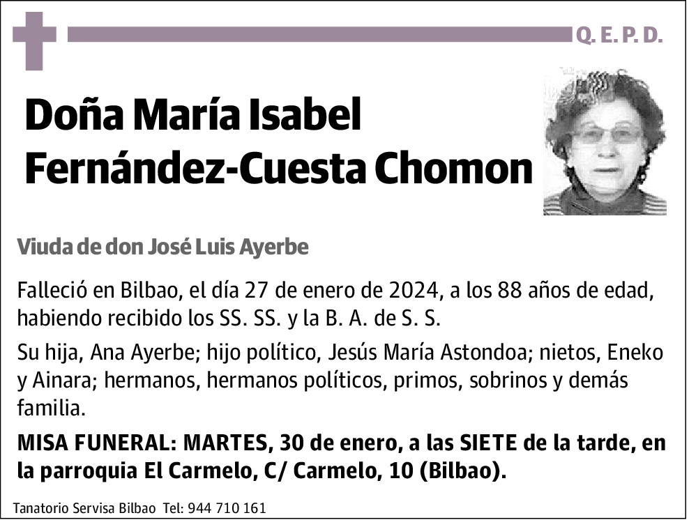 María Isabel Fernández-Cuesta Chomon