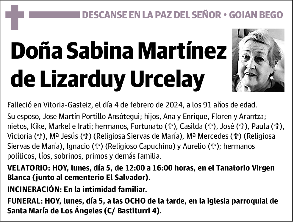 Sabina Martínez de Lizarduy Urcelay
