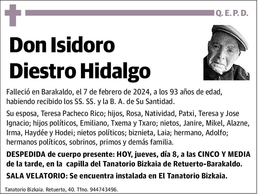 Isidoro Diestro Hidalgo