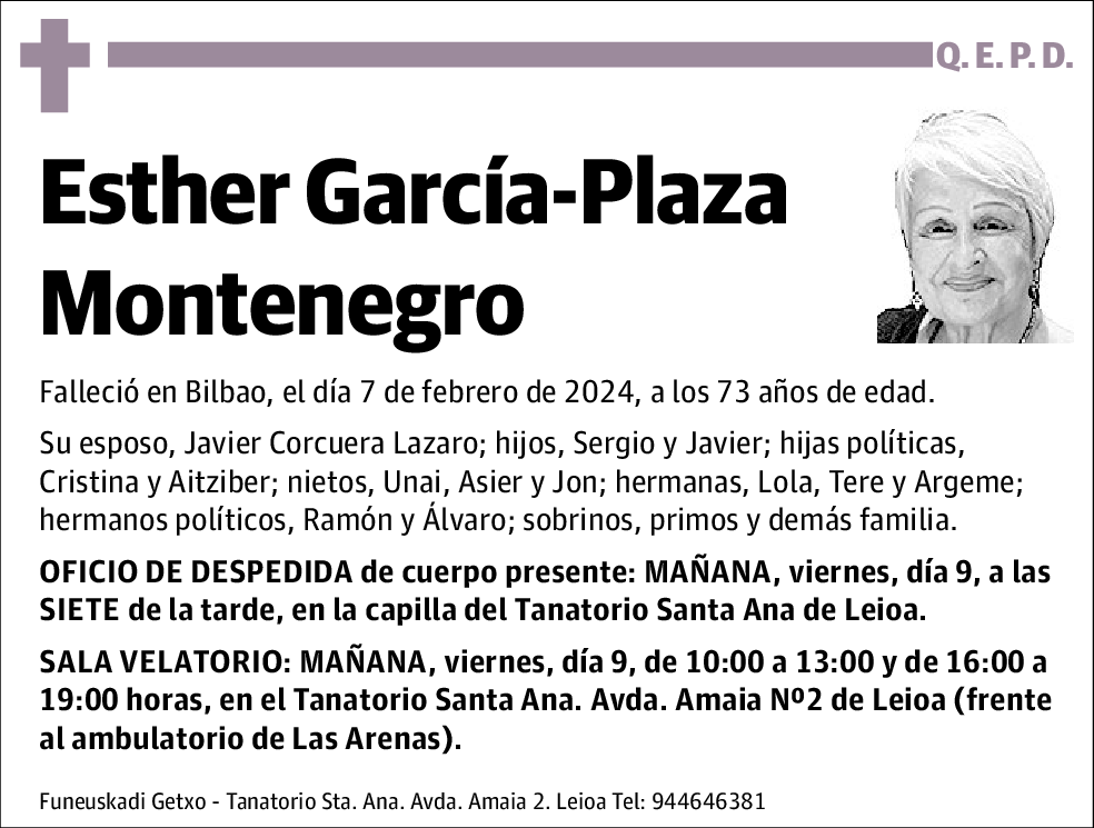 Esther Garcia-Plaza Montenegro
