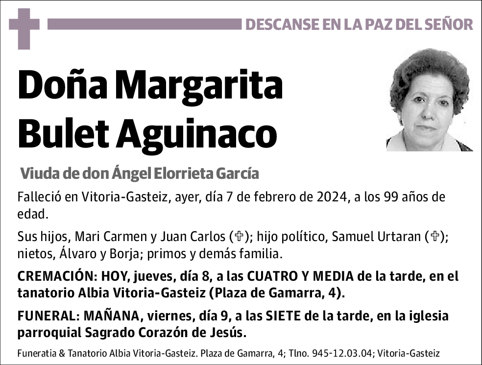 Margarita Bulet Aguinaco