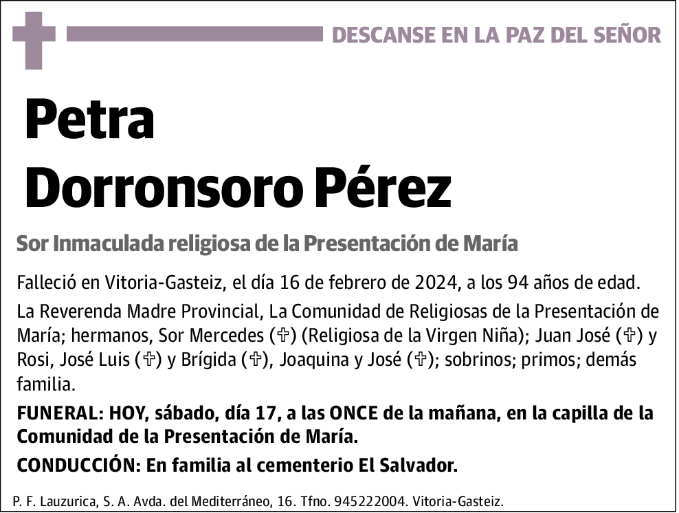Petra Dorronsoro Pérez