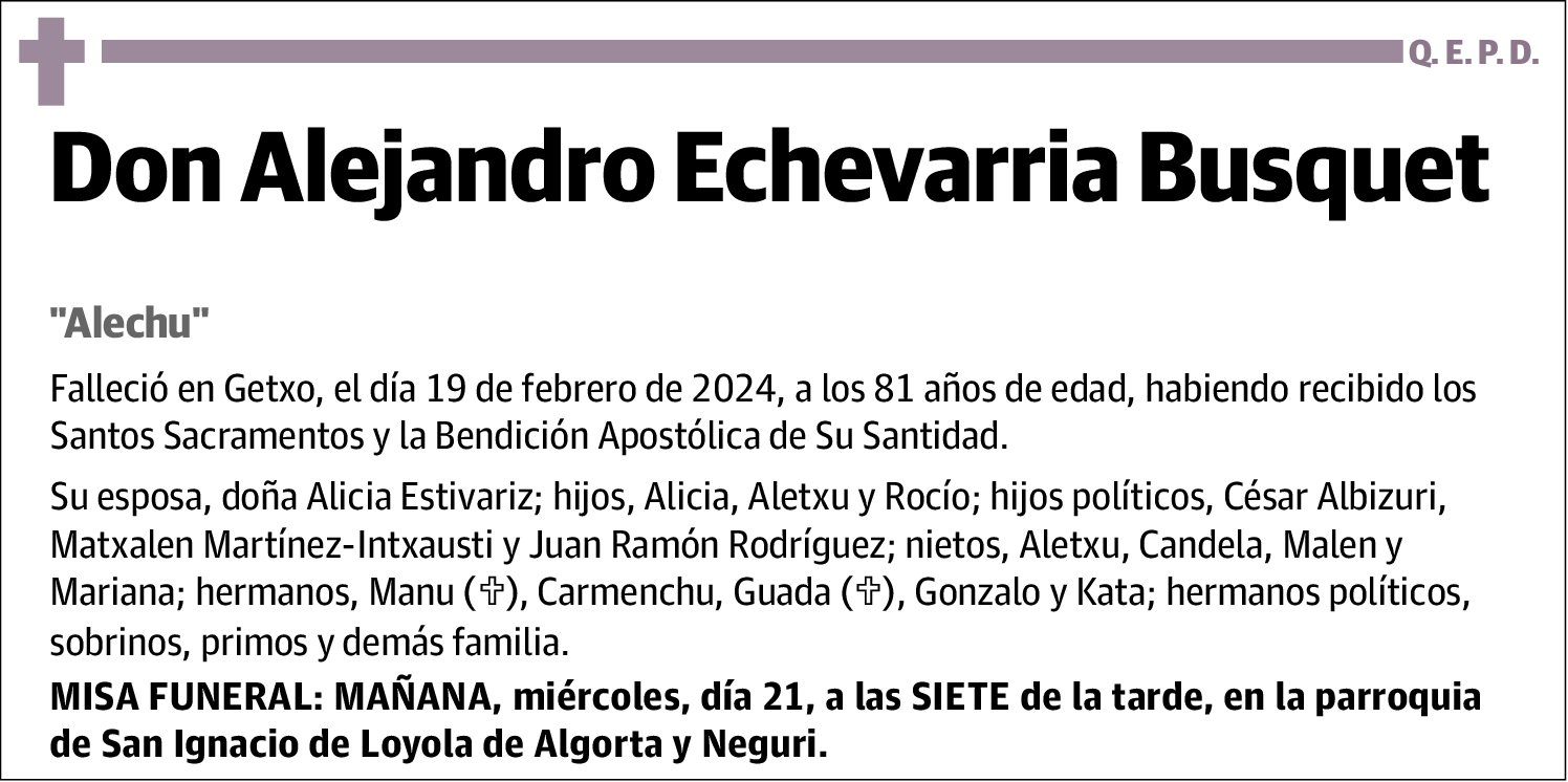 Alejandro Echevarria Busquet