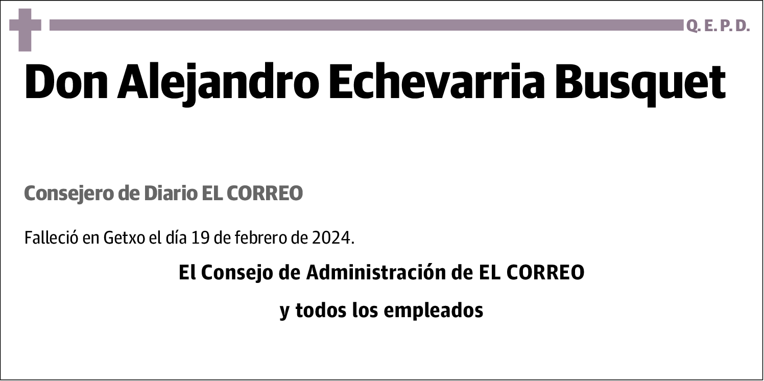 Alejandro Echevarria Busquet