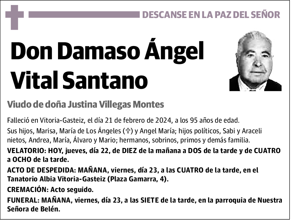 Damaso Ángel Vital Santano