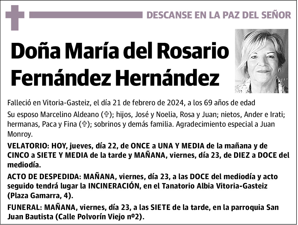 María del Rosario Fernández Hernández