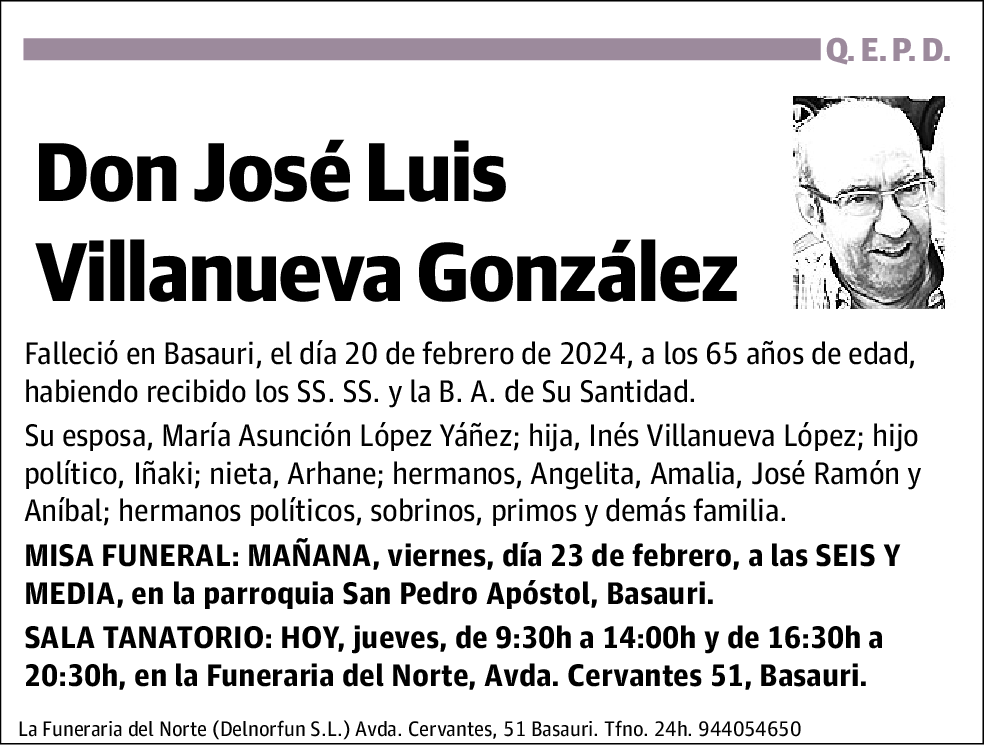 Jose Luis Villanueva Gonzalez