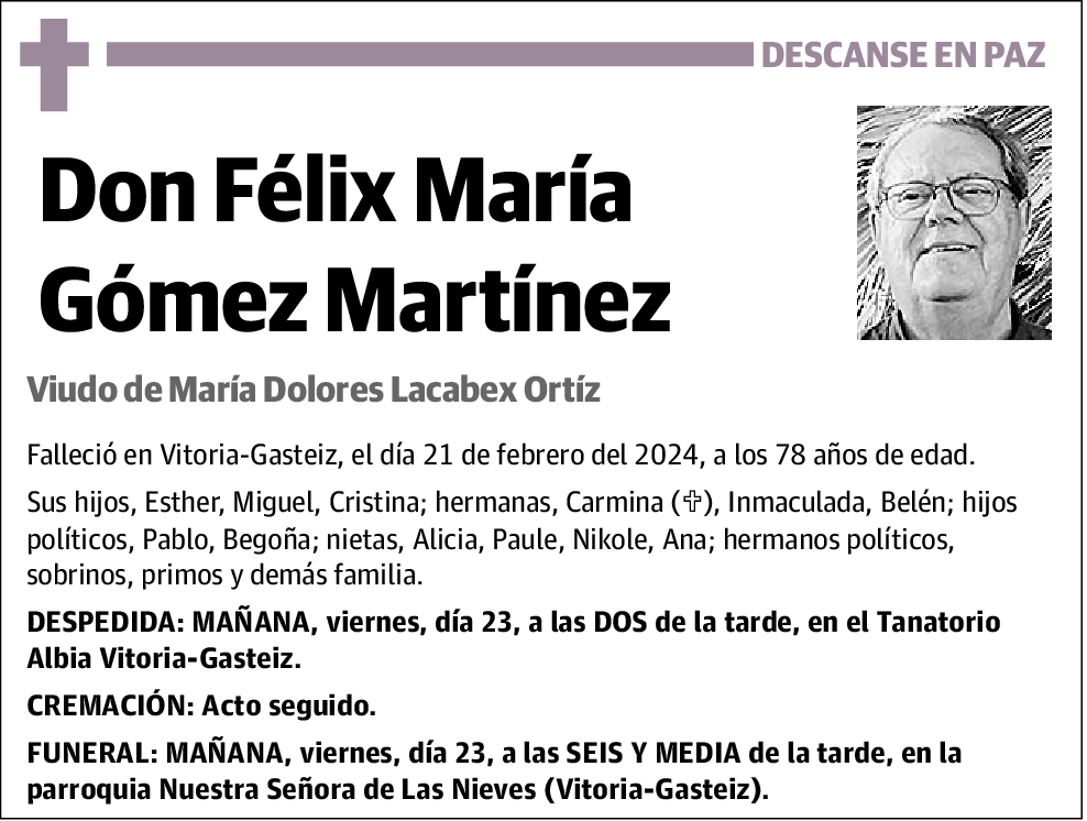 Félix María Gómez Martínez