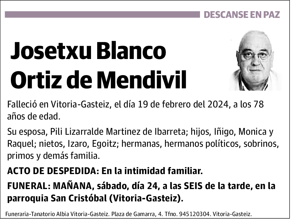 Josetxu Blanco Ortiz de Mendivil