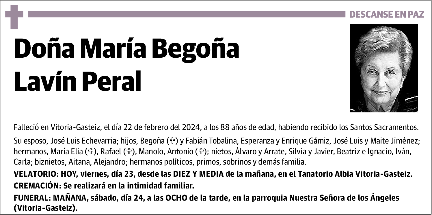 María Begoña Lavín Peral