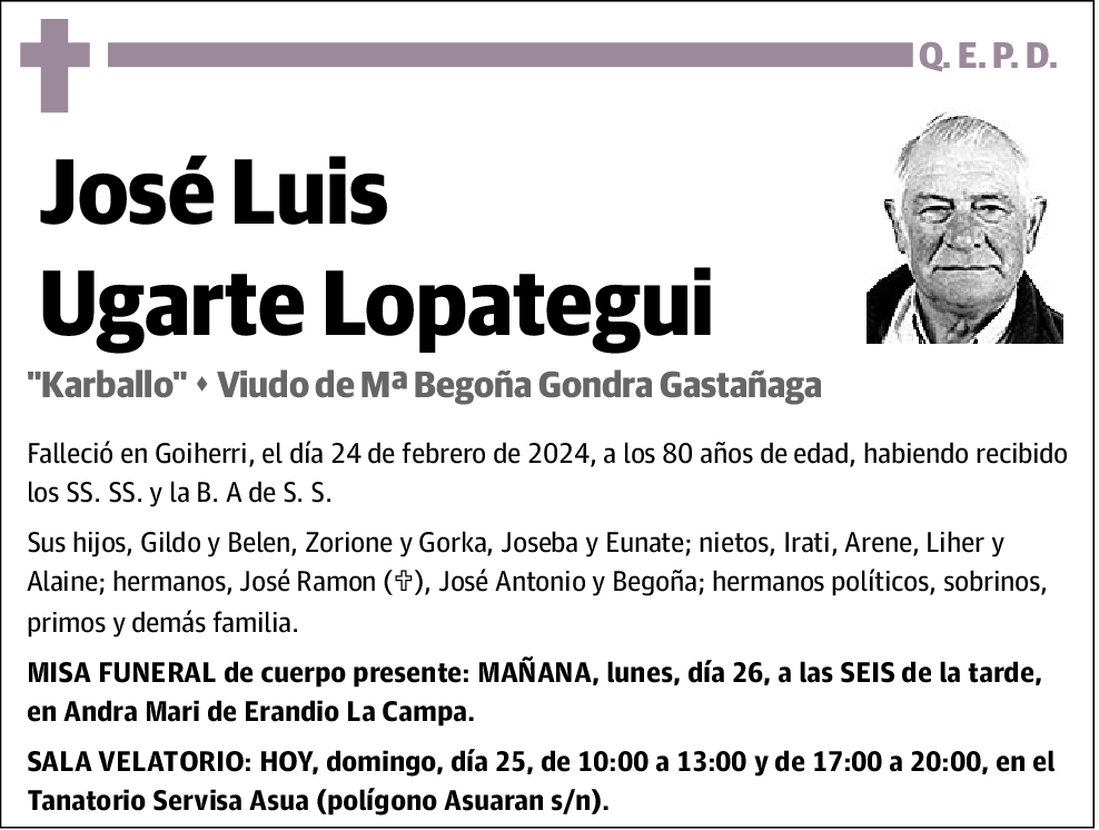 José Luis Ugarte Lopategui