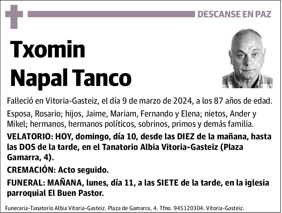 Txomin Napal Tanco
