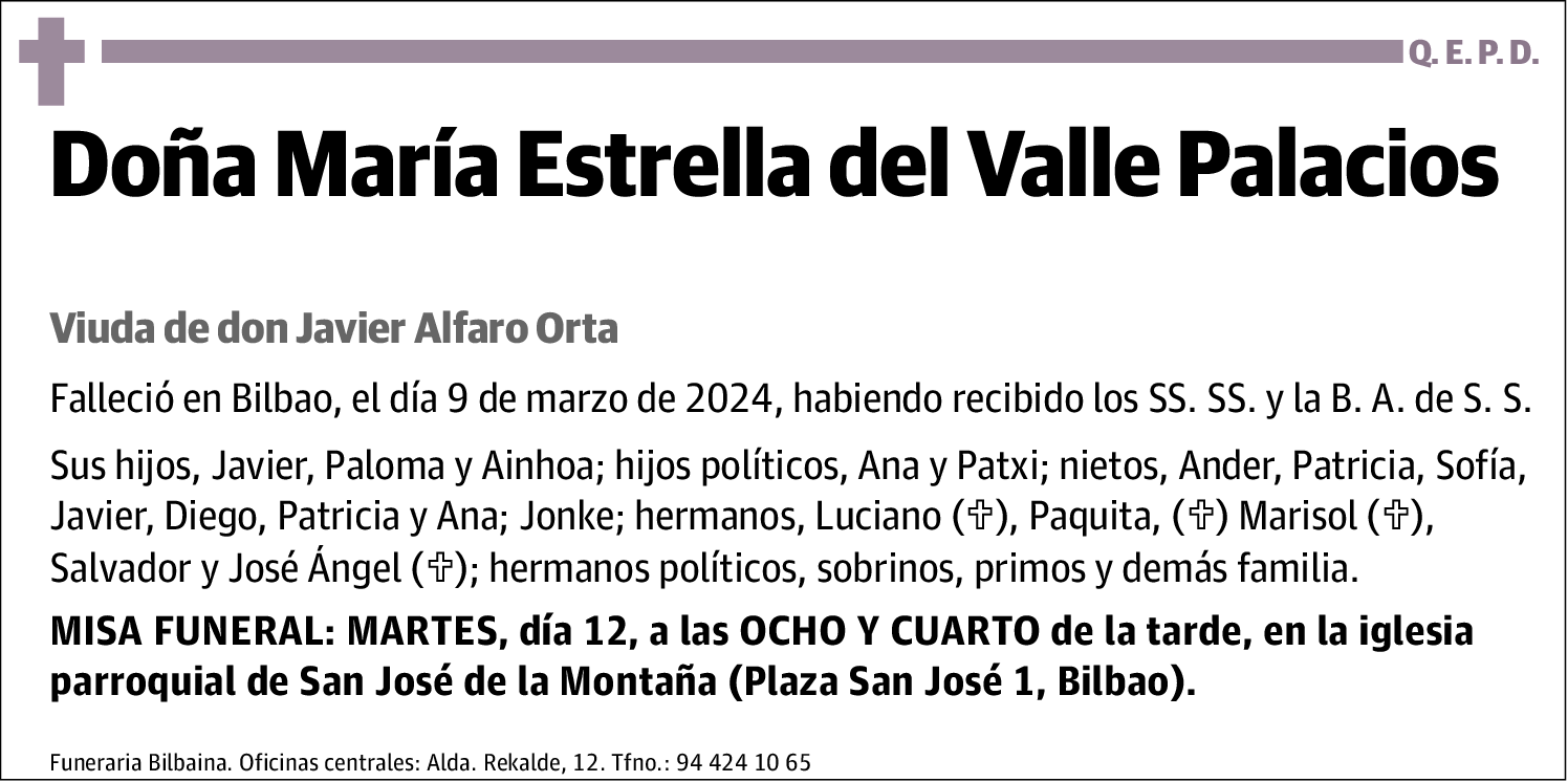 María Estrella del Valle Palacios