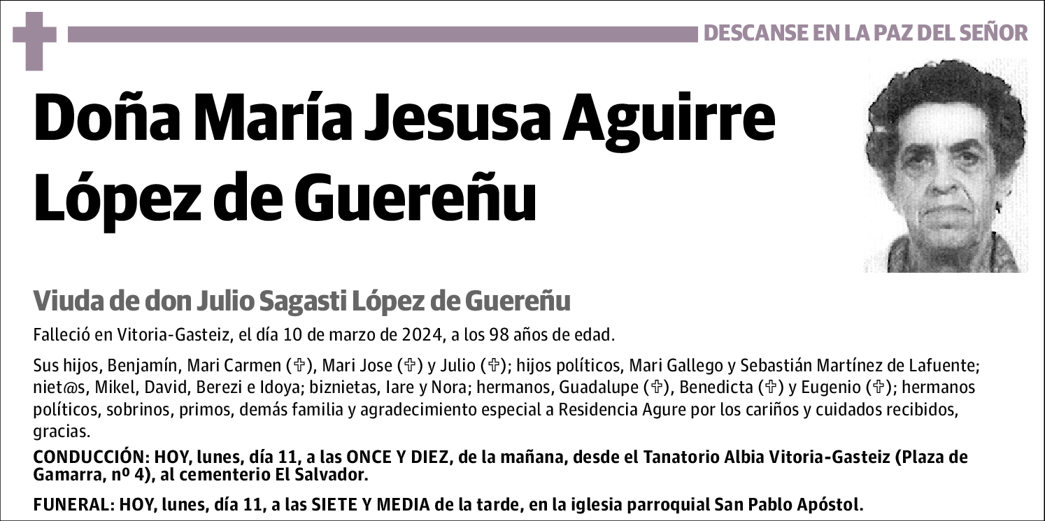 María Jesusa Aguirre López de Guereñu