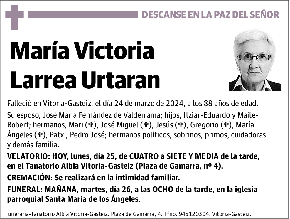 María Victoria Larrea Urtaran