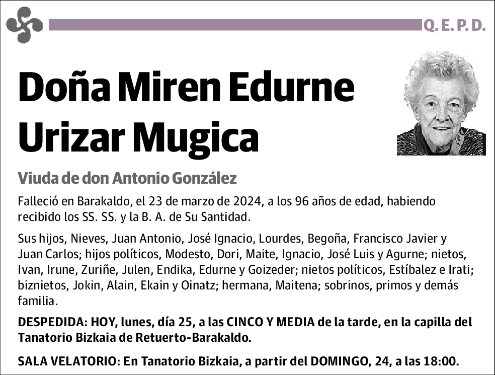 Miren Edurne Urizar Mugica