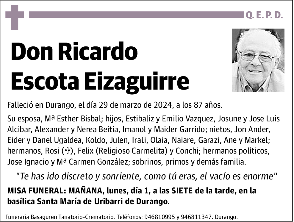 Ricardo Escota Eizaguirre