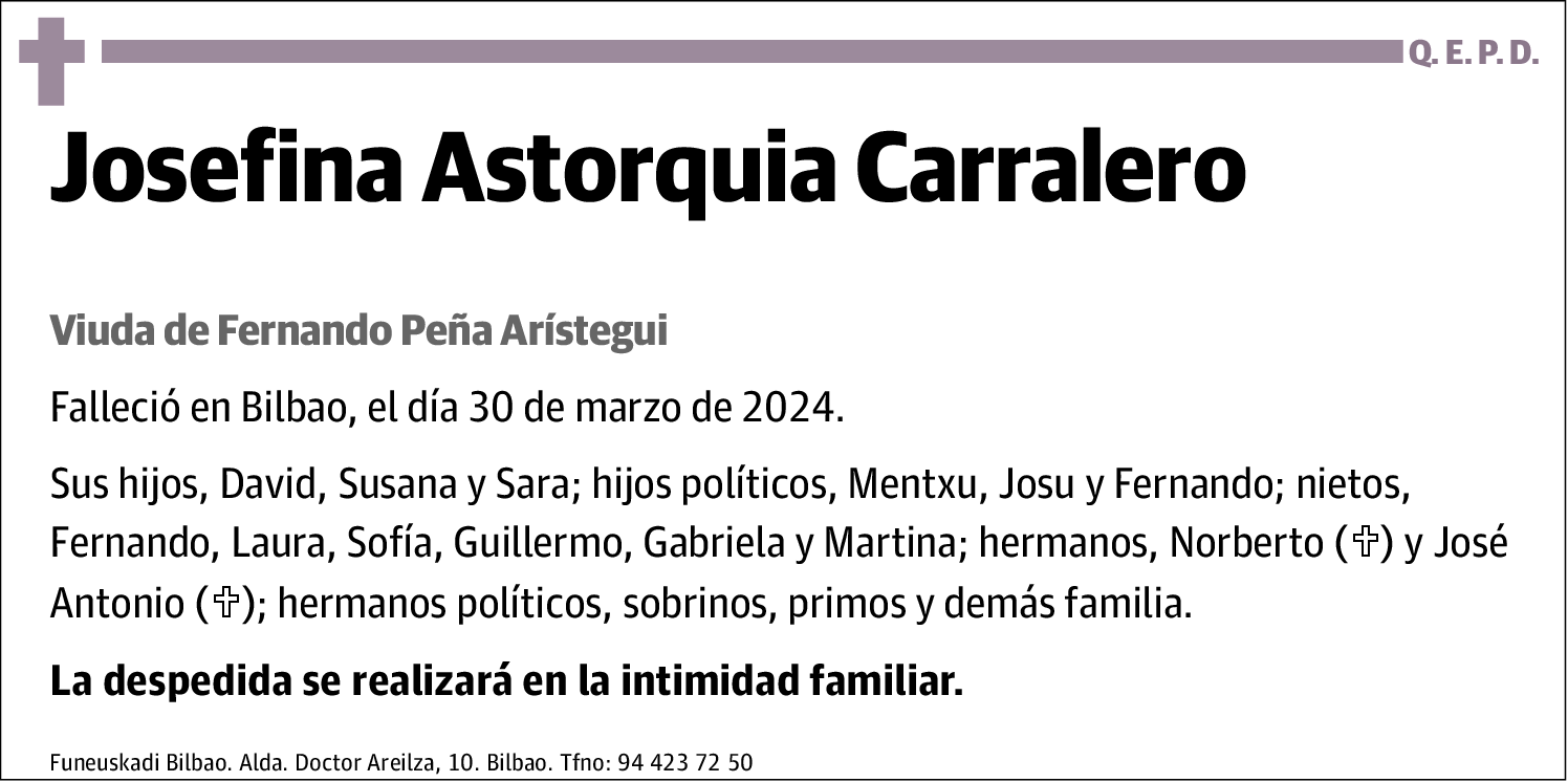 Josefina Astorquia Carralero