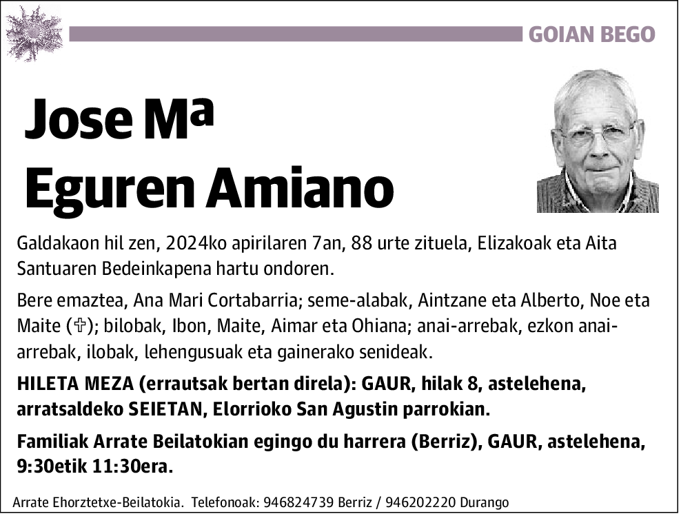 Jose Eguren Amiano