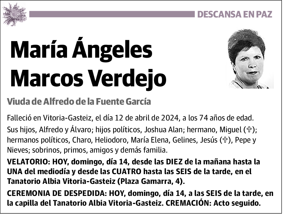 María Ángeles Marcos Verdejo