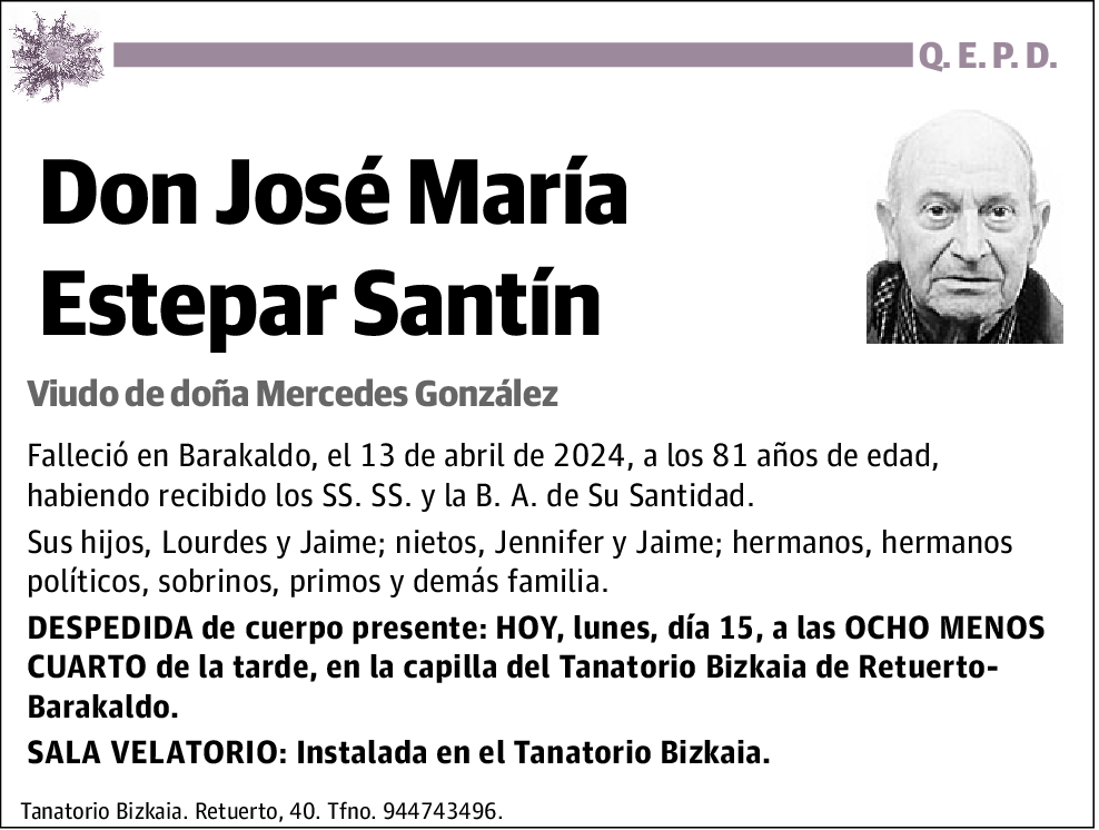 José María Estepar Santín