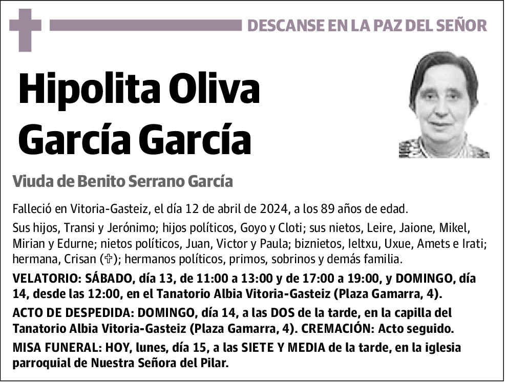 Hipolita Oliva García García