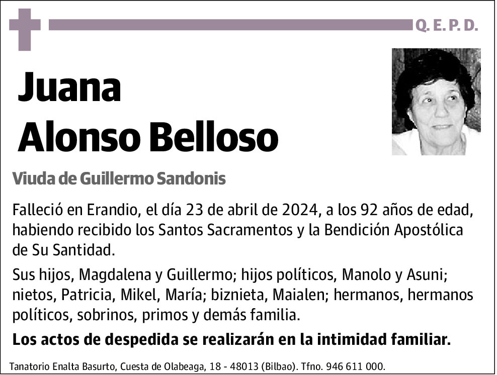 Juana Alonso Belloso