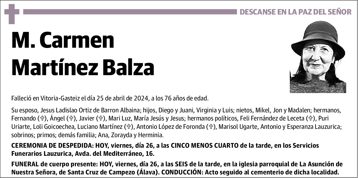 M.Carmen Martínez Balza