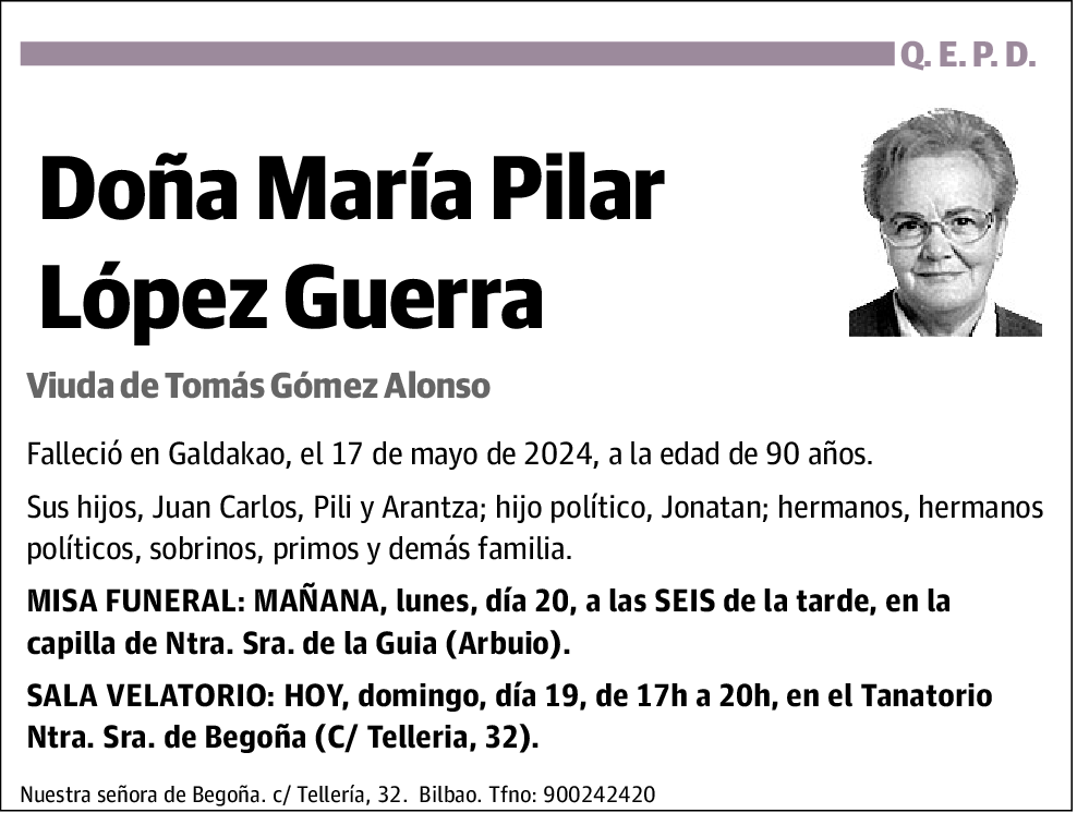 Maria Pilar Lopez Guerra