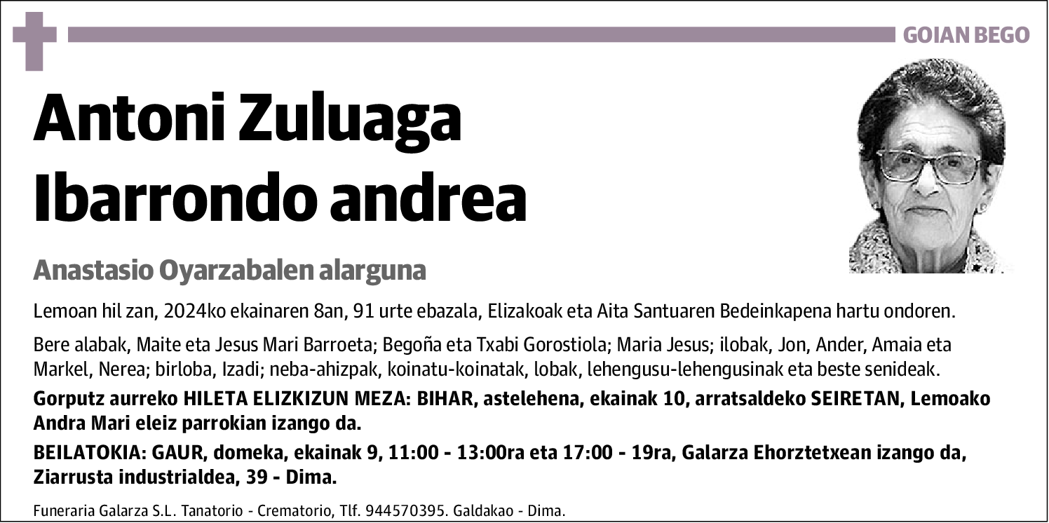 Antoni Zuluaga Ibarrondo
