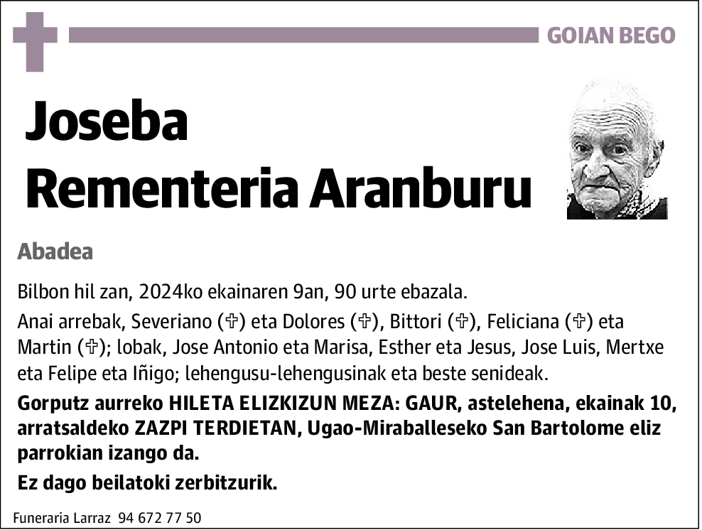 Joseba Rementeria Aranburu