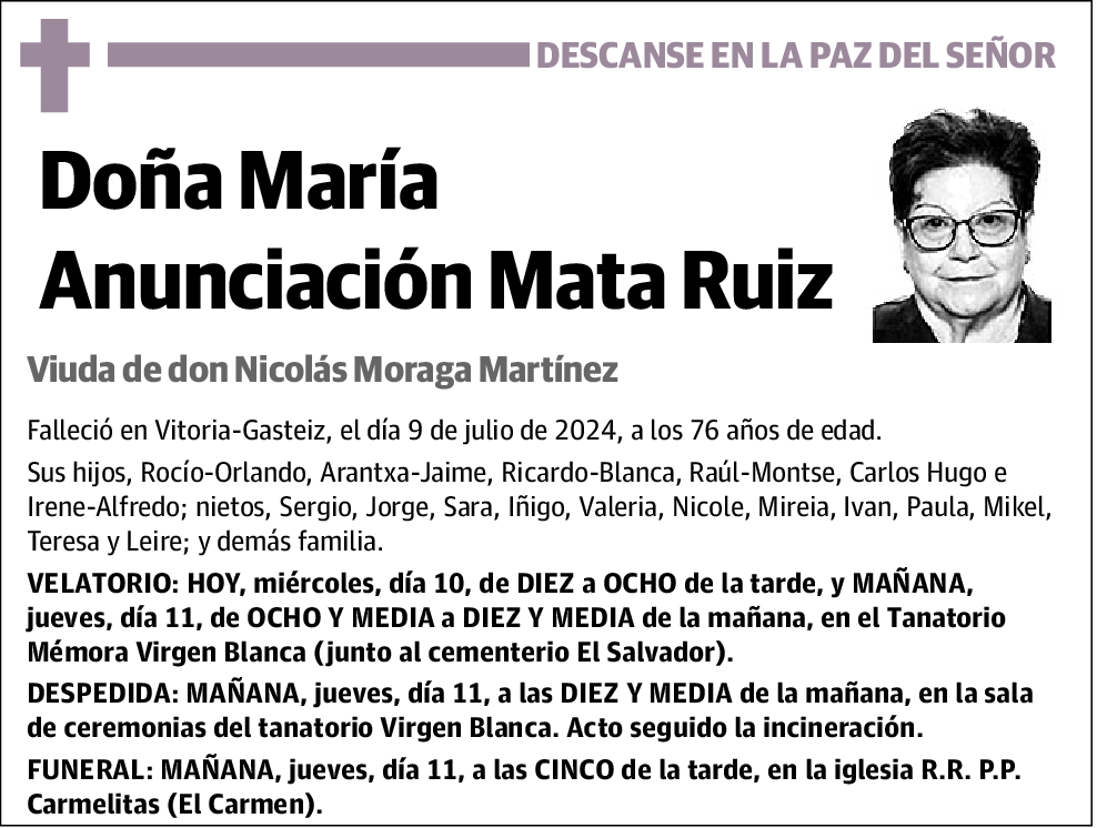 María Anunciación Mata Ruiz