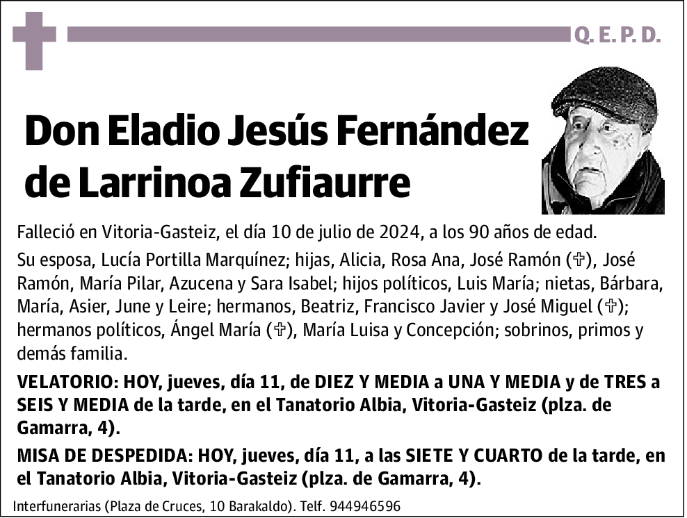 Eladio Jesús Fernández de Larrinoa Zufiaurre