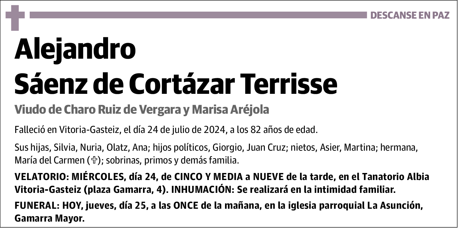 Alejandro Sáenz de Cortazar Terrisse
