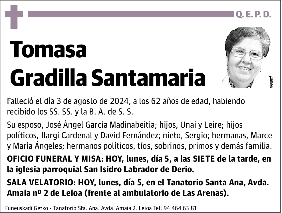 Tomasa Gradilla Santamaria
