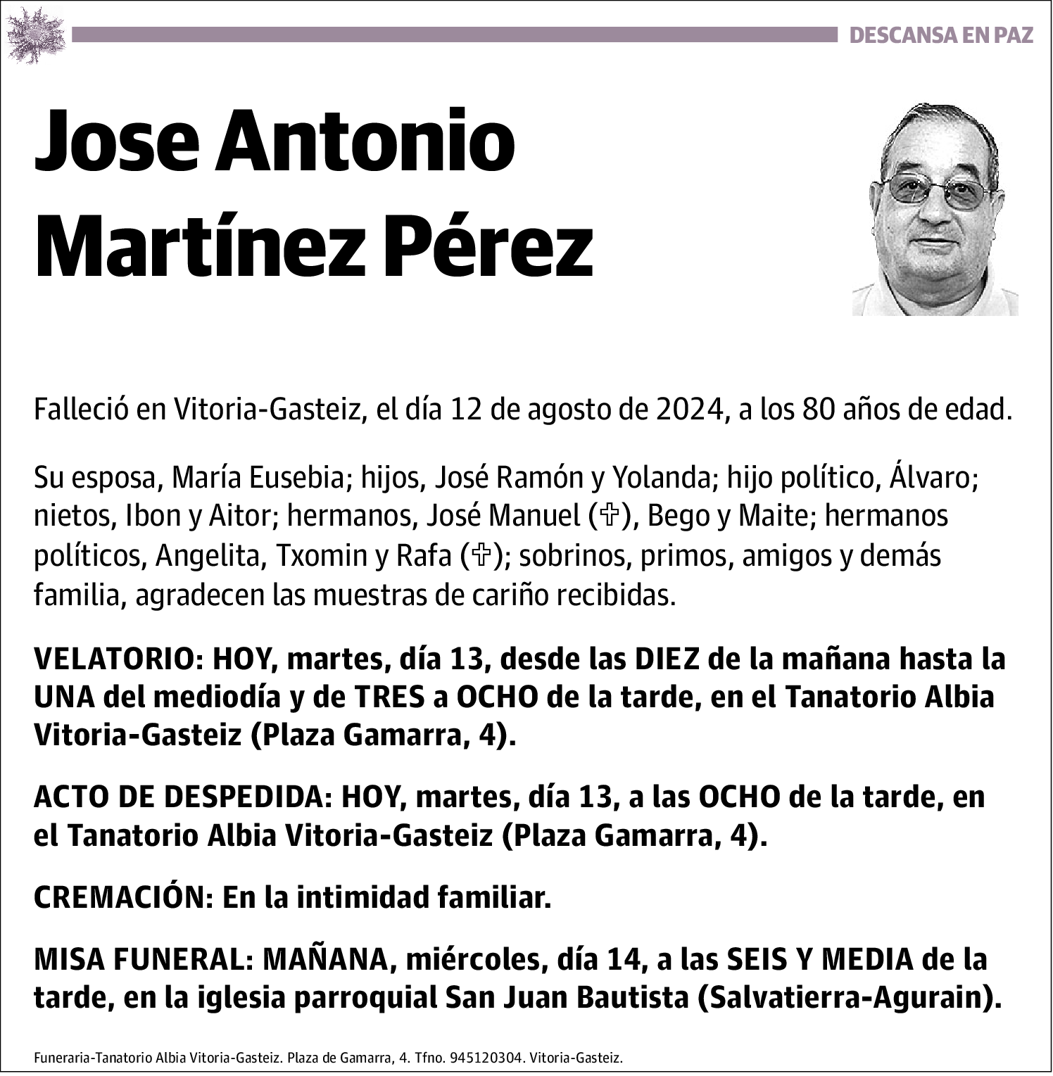 José Antonio Martínez Pérez