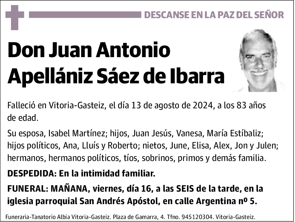 Juan Antonio Apellániz Sáez de Ibarra