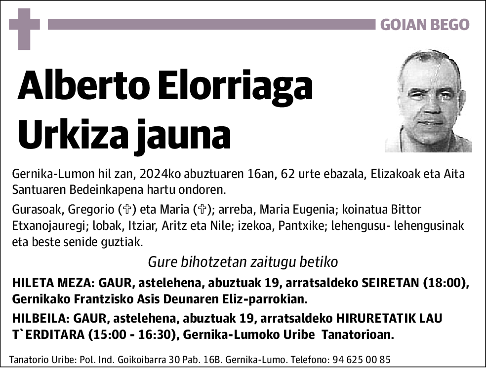 Alberto Elorriaga Urkiza