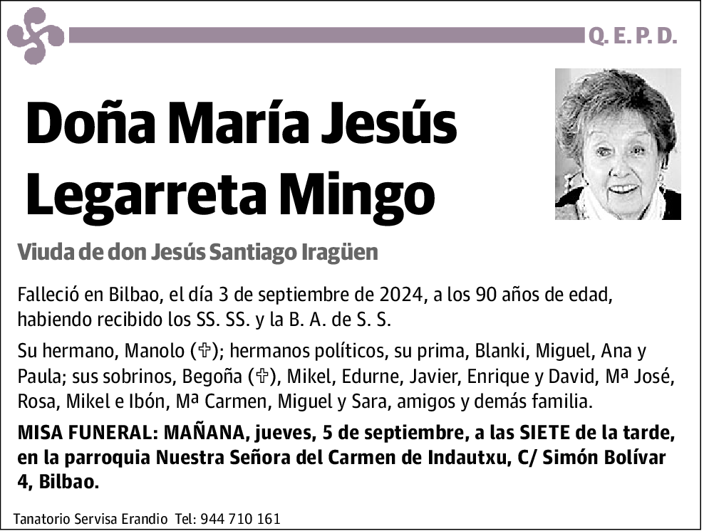 María Jesús Legarreta Mingo