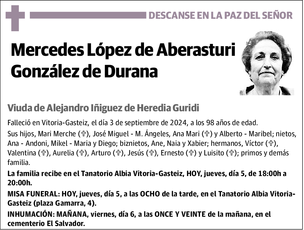 Mercedes López de Aberasturi González de Durana