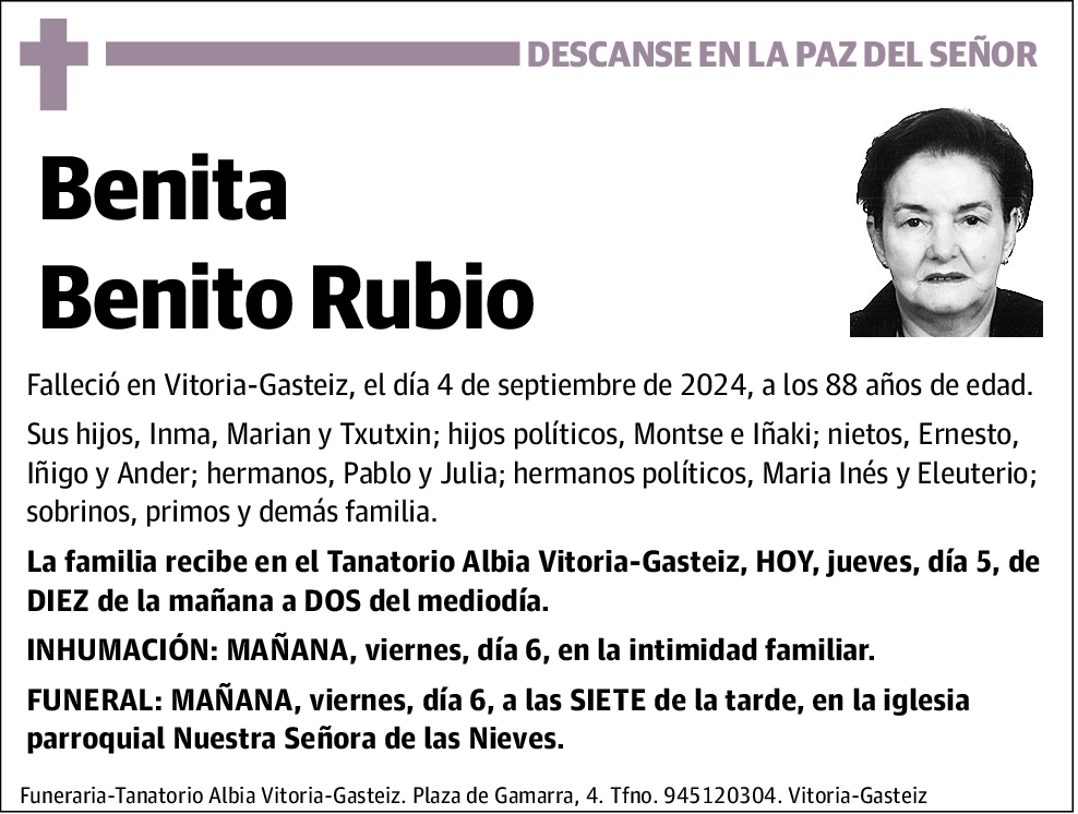 Benita Benito Rubio