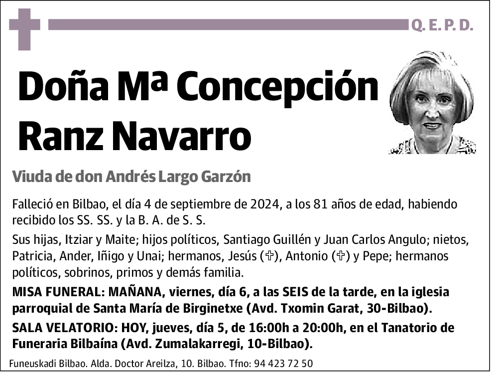 Mª Concepción Ranz Navarro