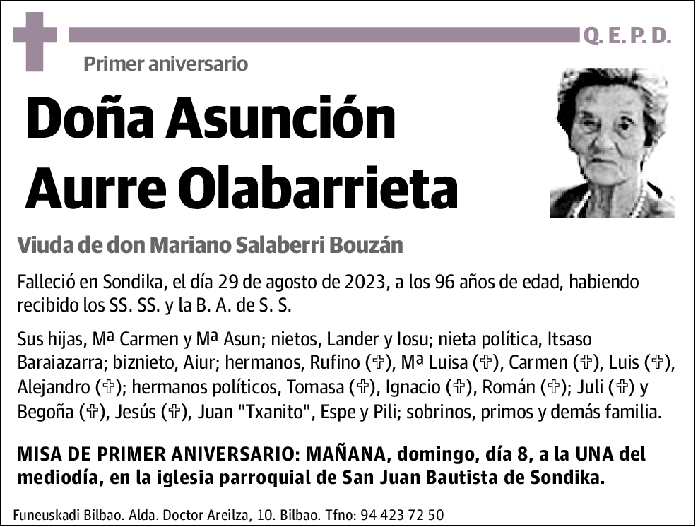 Asunción Aurre Olabarrieta